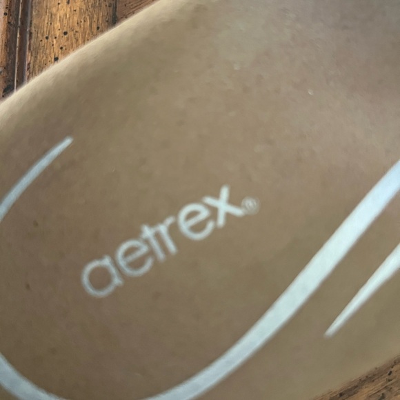 Aetrex Izzy Sparkle White Sandal Silver Rhinestone Size 10 - Picture 8 of 11